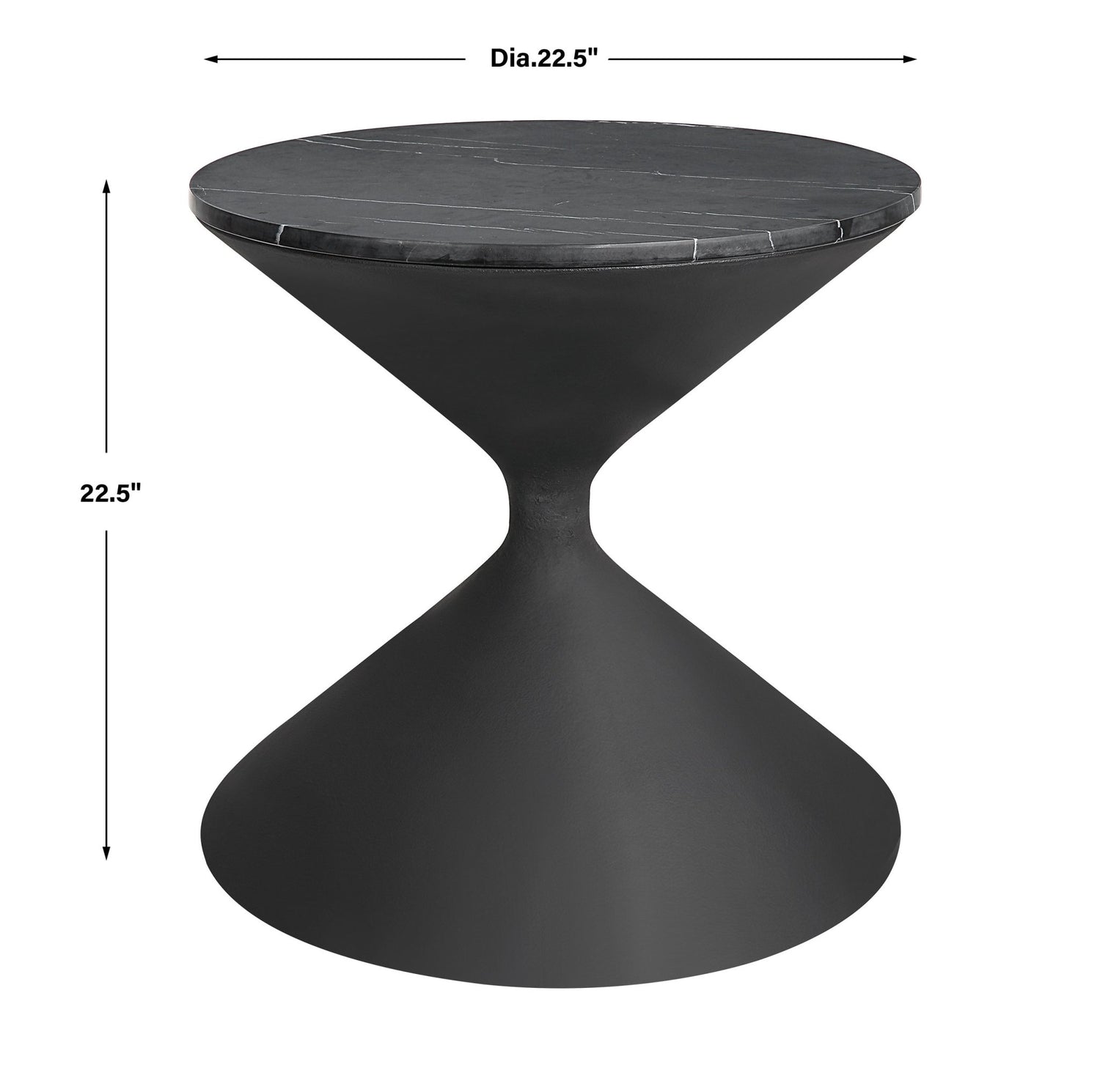 Uttermost Time'S Up Hourglass Shaped Side Table - Home Elegance USA