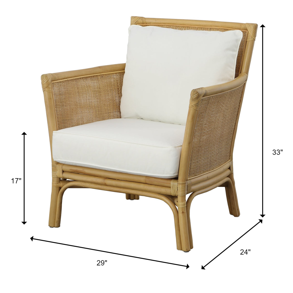 Uttermost Pacific Rattan Armchair - Home Elegance USA