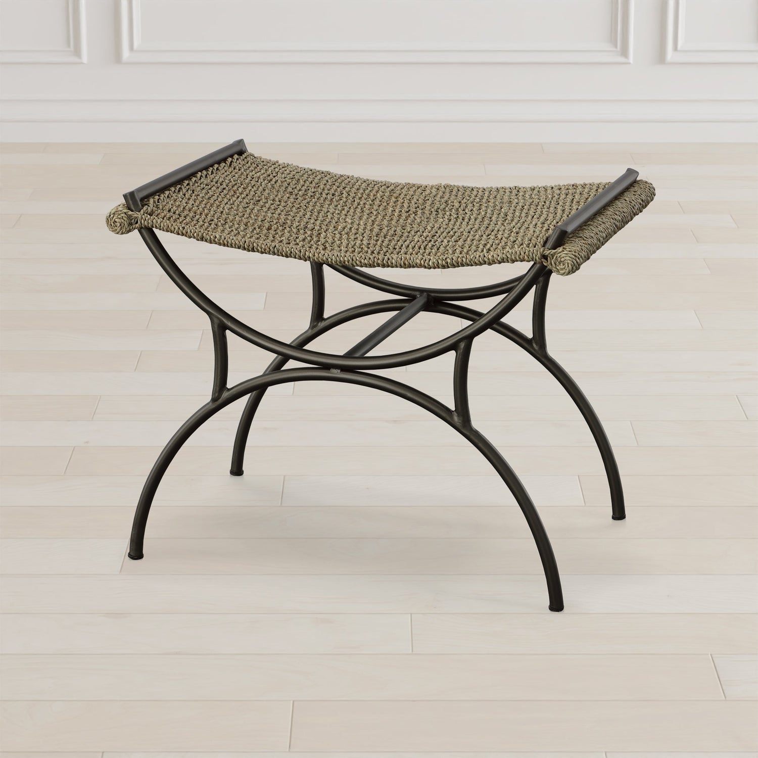 Uttermost Playa Seagrass Small Bench - Home Elegance USA