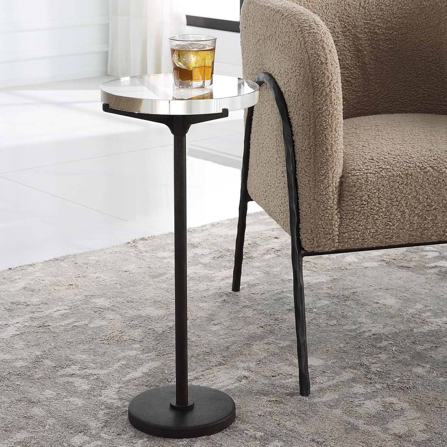 Uttermost Forge Industrial Accent Table - Home Elegance USA
