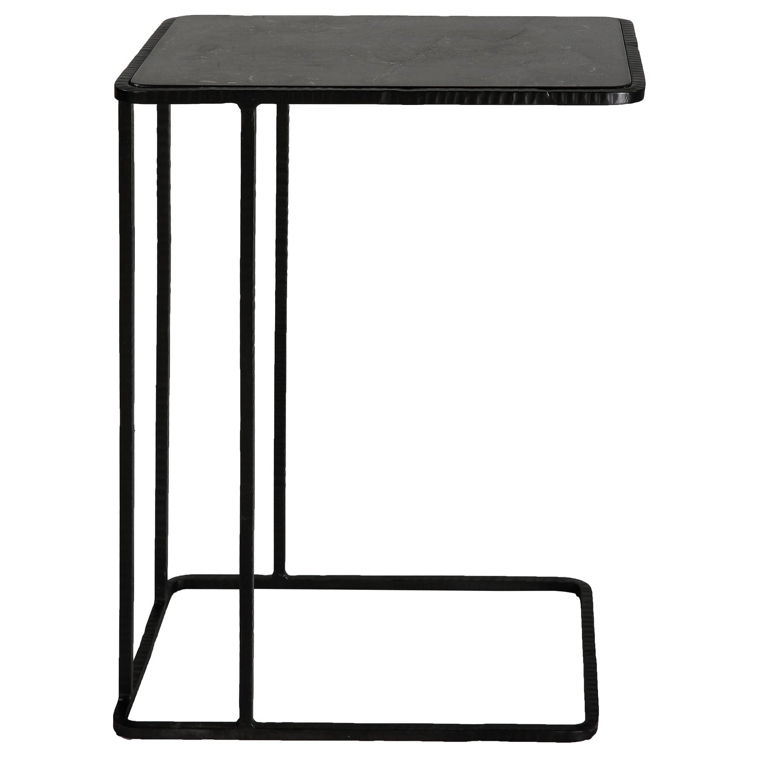 Uttermost Cavern Stone & Iron Accent Table - Home Elegance USA