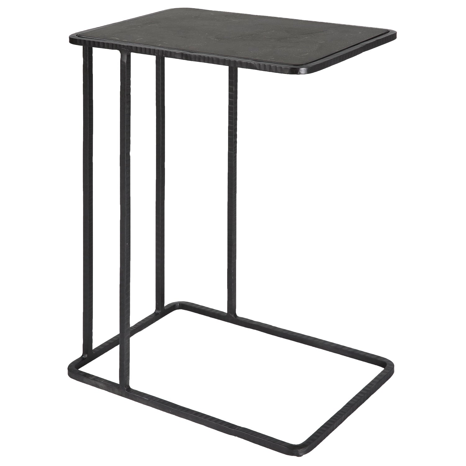 Uttermost Cavern Stone & Iron Accent Table - Home Elegance USA