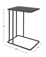 Uttermost Cavern Stone & Iron Accent Table - Home Elegance USA