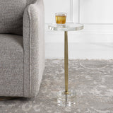 Uttermost Groove Crystal Drink Table - Home Elegance USA