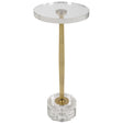 Uttermost Groove Crystal Drink Table - Home Elegance USA