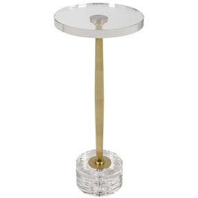 Uttermost Groove Crystal Drink Table - Home Elegance USA