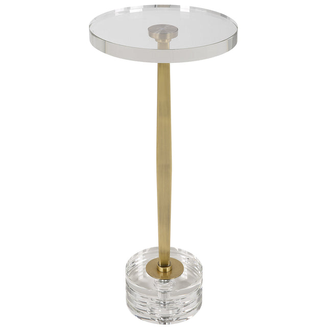 Uttermost Groove Crystal Drink Table - Home Elegance USA