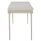 Uttermost Jewel Modern White Desk - Home Elegance USA