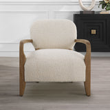 Uttermost Telluride Natural Shearling Accent Chair - Home Elegance USA