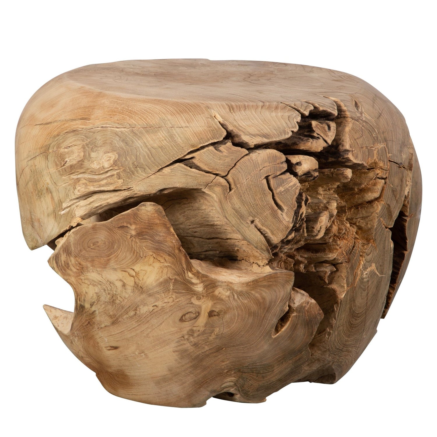 Uttermost Sola Handcrafted Teak Side Table - Home Elegance USA