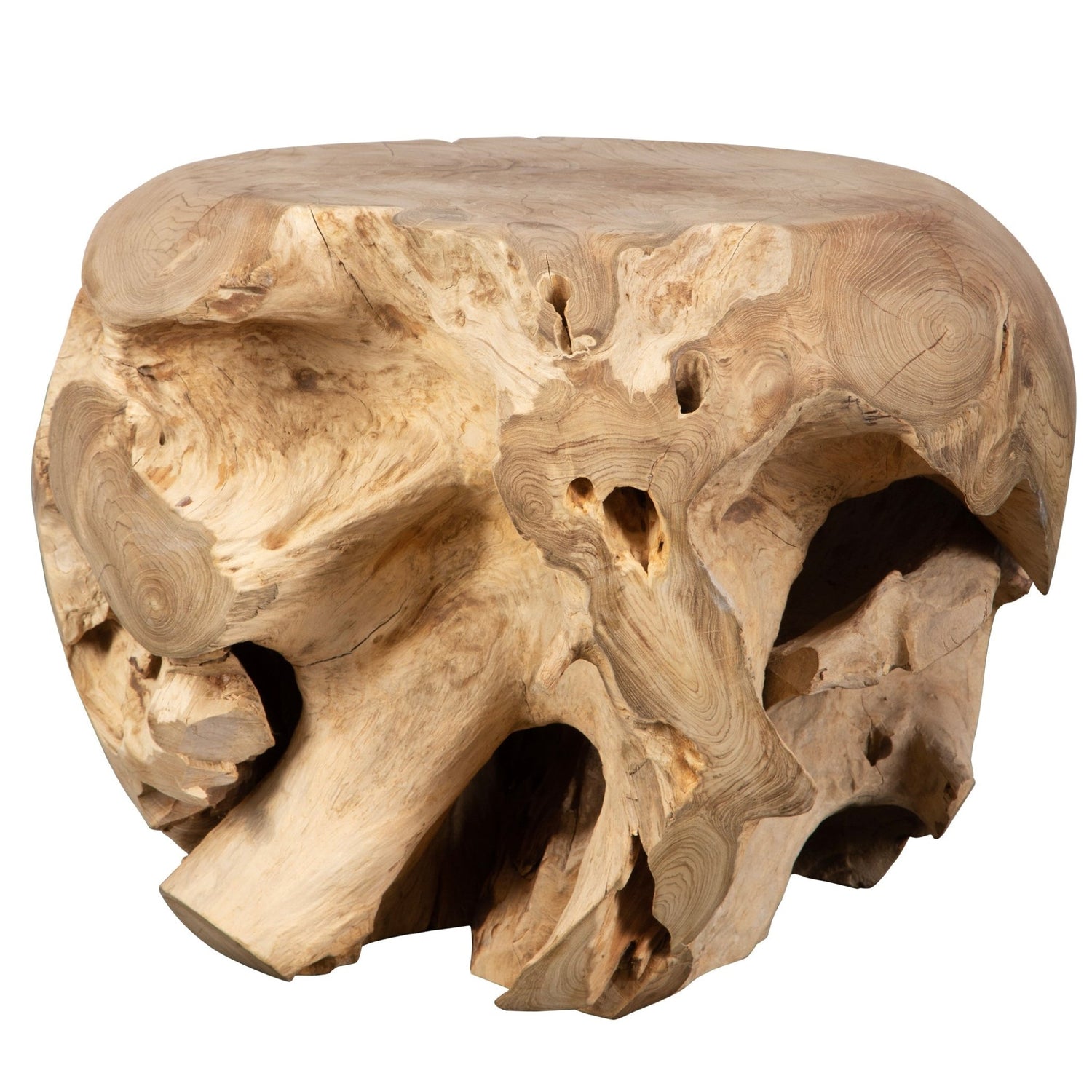 Uttermost Sola Handcrafted Teak Side Table - Home Elegance USA