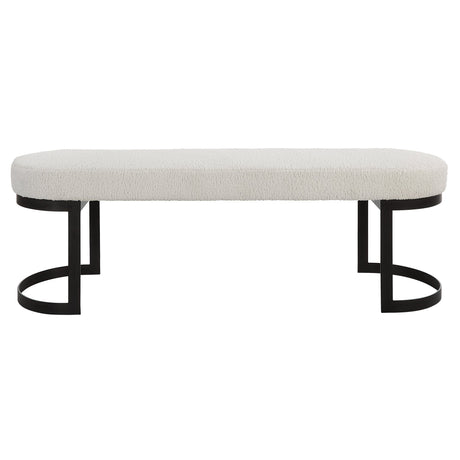 Uttermost Infinity Black Bench - Home Elegance USA