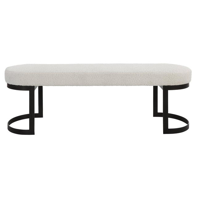 Uttermost Infinity Black Bench - Home Elegance USA