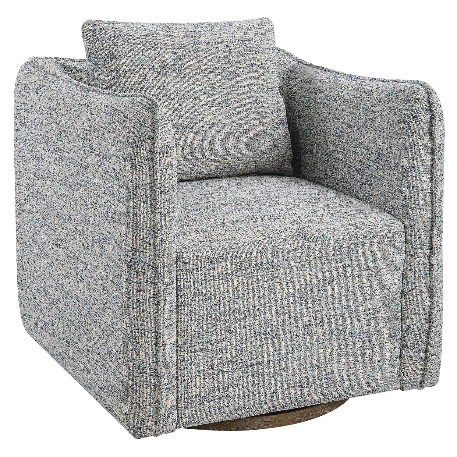 Uttermost Corben Blue Swivel Chair - Home Elegance USA