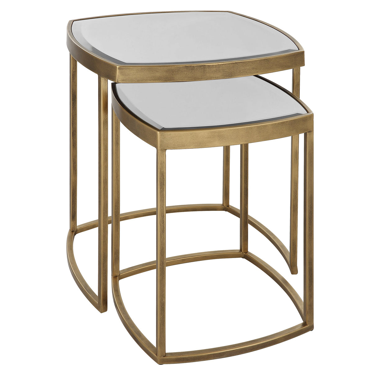 Uttermost Vista Gold Nesting Tables - Set Of 2 - Home Elegance USA