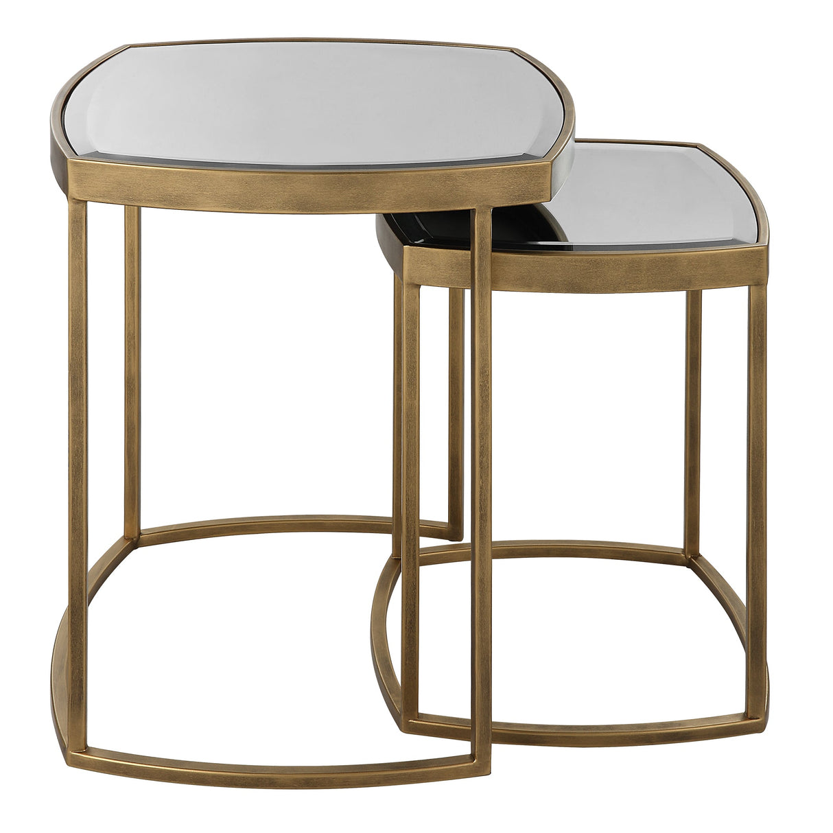 Uttermost Vista Gold Nesting Tables - Set Of 2 - Home Elegance USA