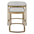 Uttermost Vista Gold Nesting Tables - Set Of 2 - Home Elegance USA
