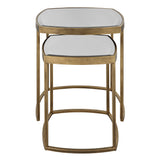 Uttermost Vista Gold Nesting Tables - Set Of 2 - Home Elegance USA