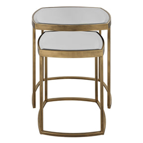 Uttermost Vista Gold Nesting Tables - Set Of 2 - Home Elegance USA