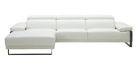 Fleurier Leather Sectional in White by J&M Furniture J&M Furniture