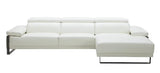 Fleurier Leather Sectional in White by J&M Furniture J&M Furniture