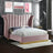Flora Velvet Platform Bed | Meridian