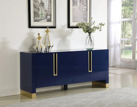 Florence Sideboard / Buffet in Navy Blue Finish by Meridian Furniture Meridian Furniture