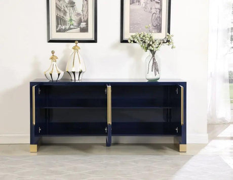 Florence Sideboard / Buffet in Navy Blue Finish by Meridian Furniture Meridian Furniture