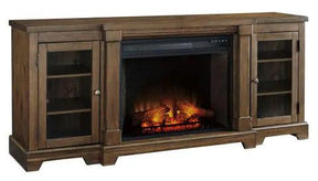 Flynnter TV stand with Electric Fireplace | Ashley
