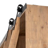 Four Hands Bane Double Bookshelf With Ladder