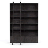 Four Hands Bane Double Bookshelf With Ladder