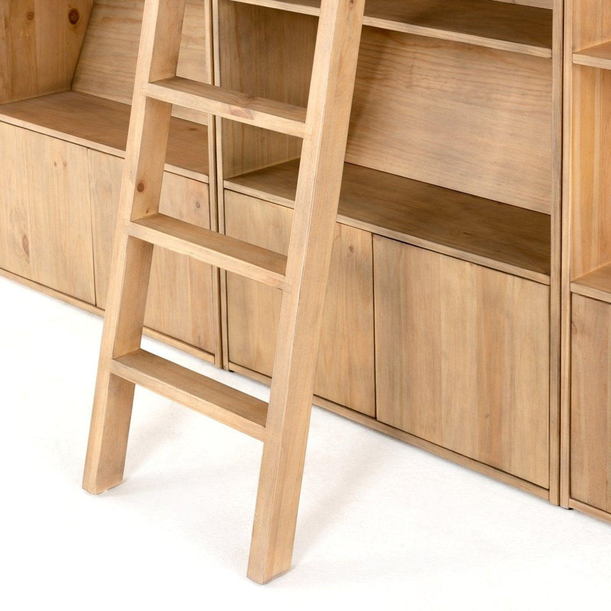 Four Hands Bane Triple Bookshelf With Ladder