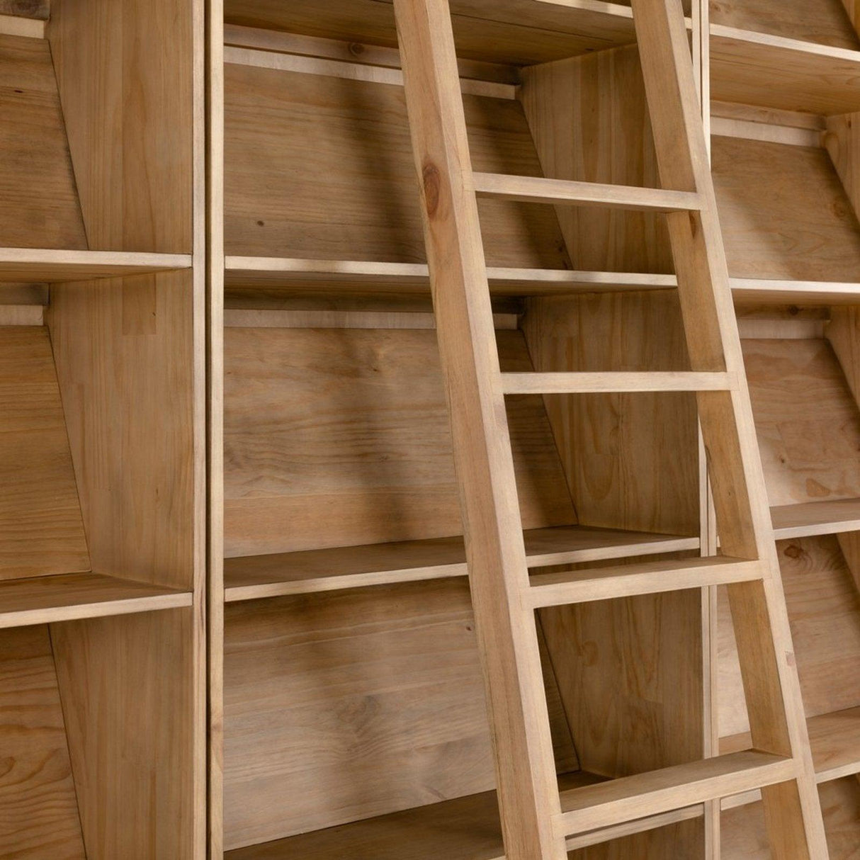 Four Hands Bane Triple Bookshelf With Ladder