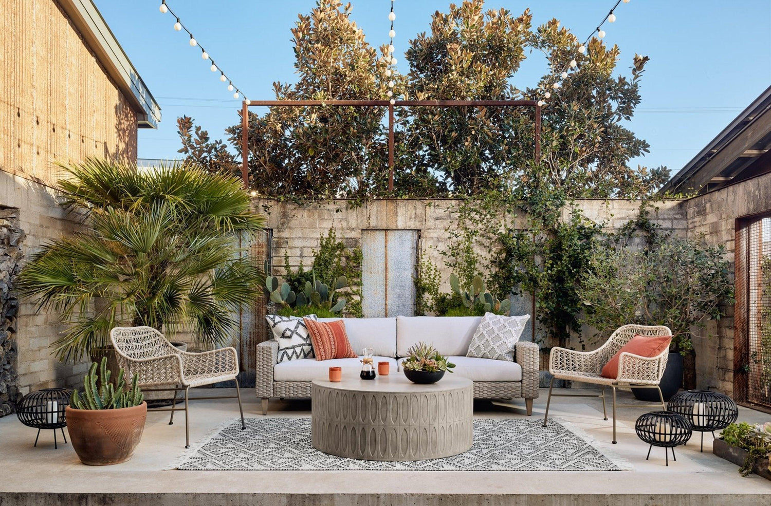 Four Hands Colorado Drum Coffee Table