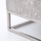 Four Hands Concrete And Chrome Coffee Table