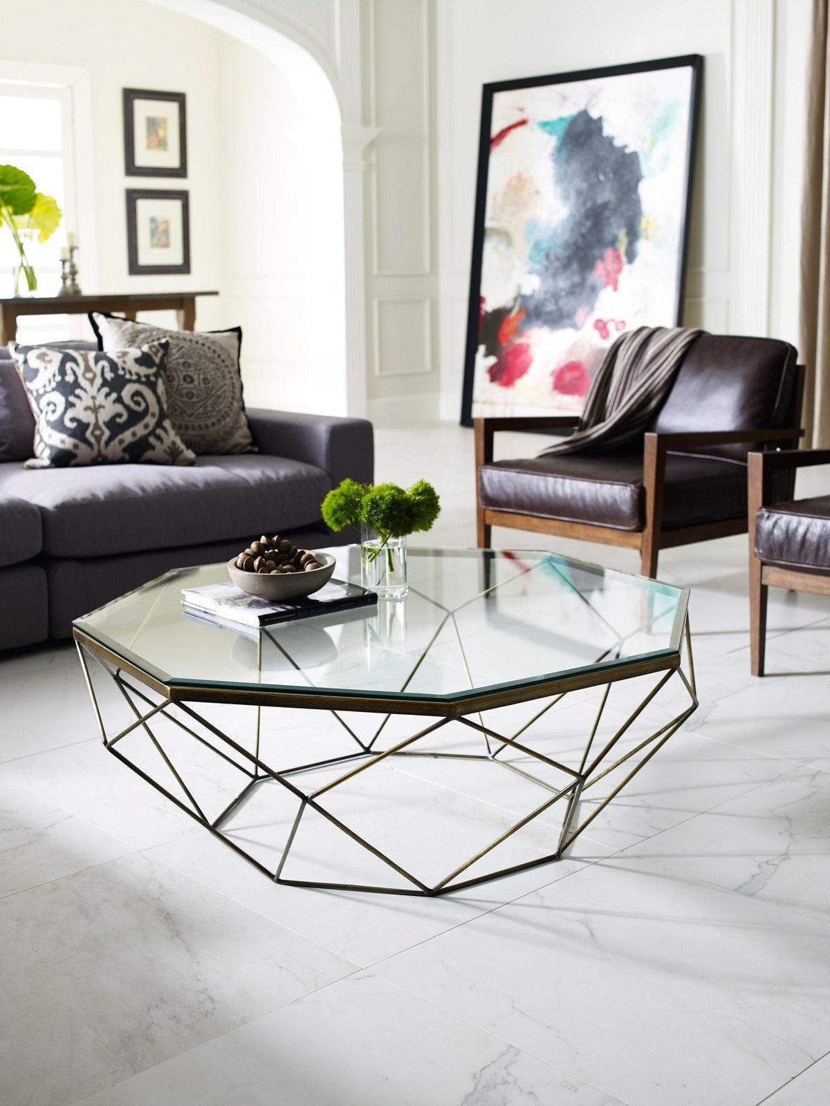 Four Hands Geometric Coffee Table