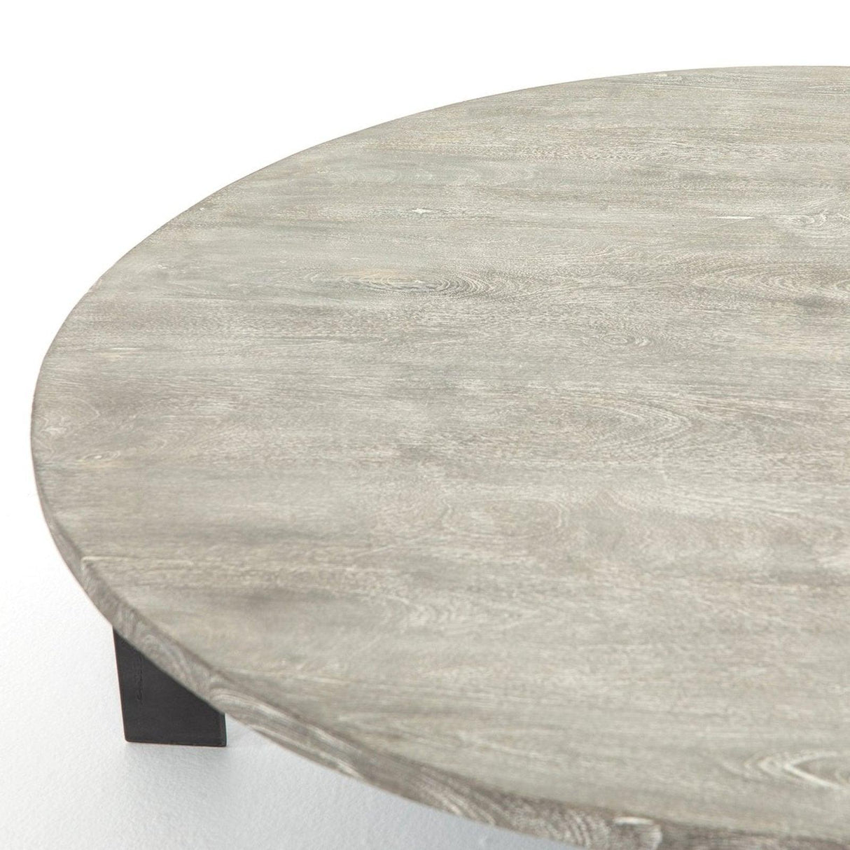 Four Hands Round Coffee Table With Iron