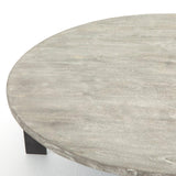 Four Hands Round Coffee Table With Iron