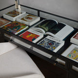 Four Hands Shadow Box Executive Desk