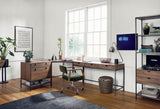 Four Hands Trey L-Shaped Desk System With Filing Cabinet