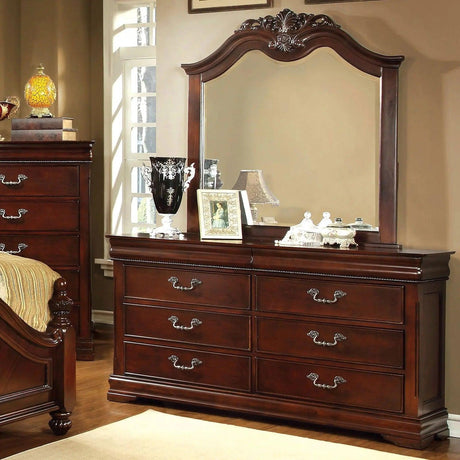 Furniture Of America Mandura Bedroom Set in Cherry Finish Furniture of America