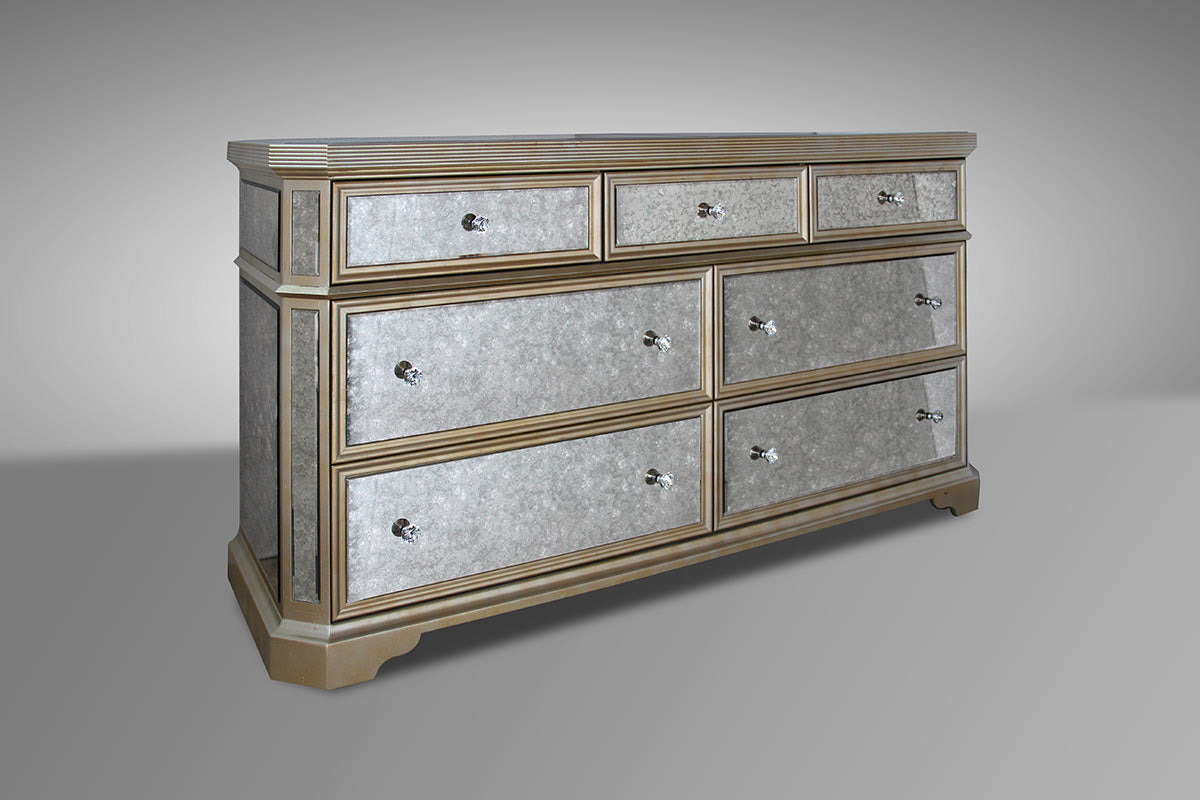 Vig Furniture Evans Transitional Mirrored Dresser