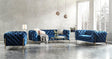 Glamour Blue Sofa and Loveseat by J&M Furniture J&M Furniture