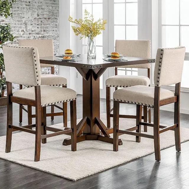 Glenbrook 5-Piece Counter Height Dining Set by Furniture of America Furniture of America