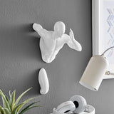 Glossy White Wall Runner 13" Sculpture - Home Elegance USA