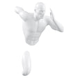 Glossy White Wall Runner 13" Sculpture | Finesse
