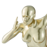 Gold Wall Runner 13" Woman Sculpture - Home Elegance USA