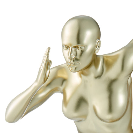 Gold Wall Runner 13" Woman Sculpture | Finesse