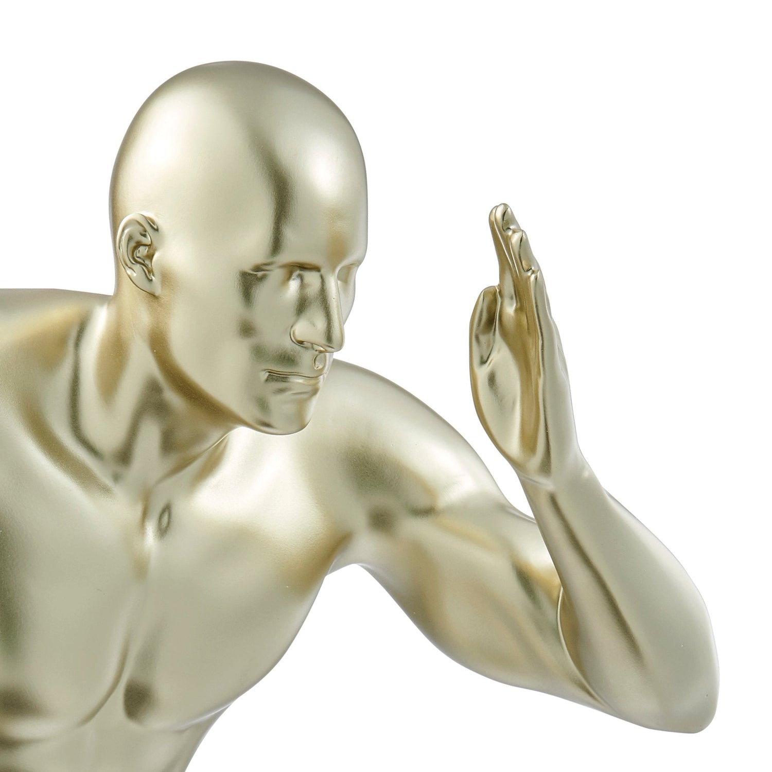 Gold Wall Runner 20" Man Sculpture - Home Elegance USA