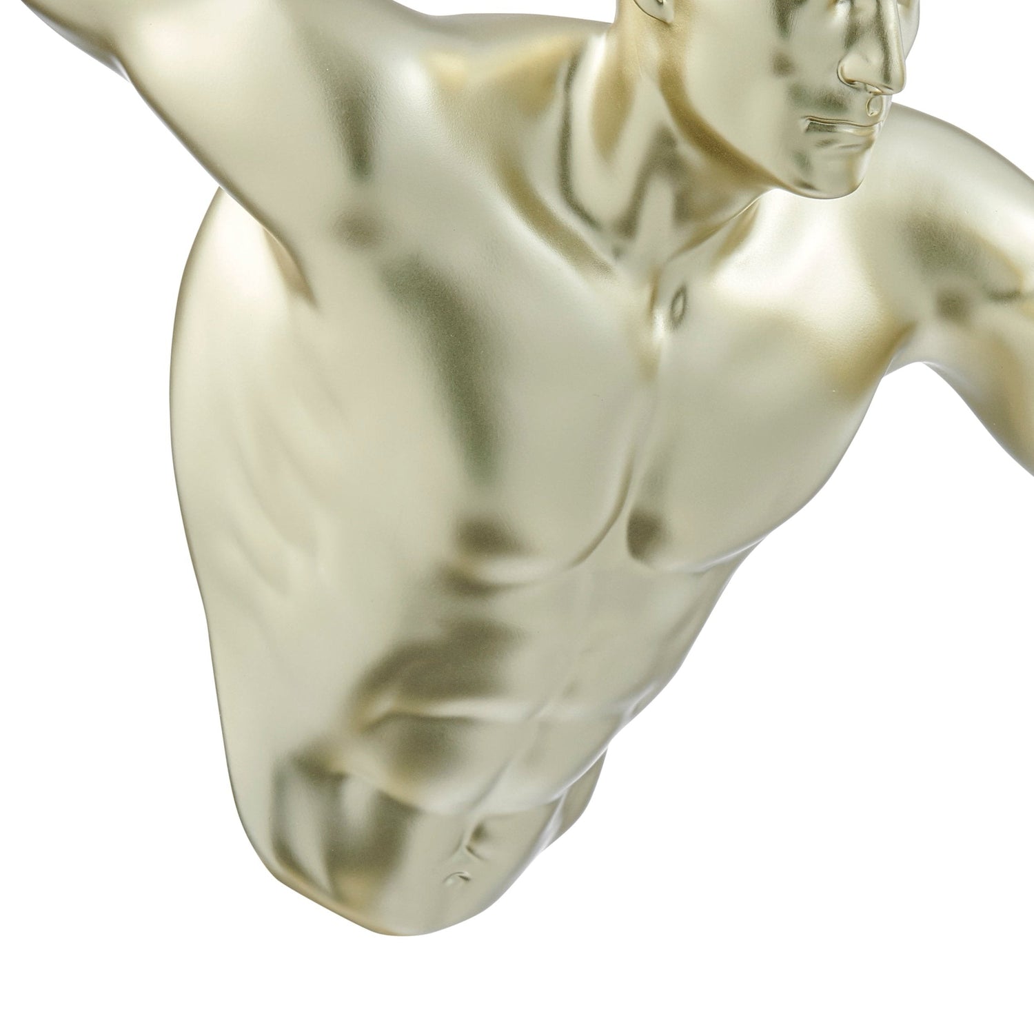 Gold Wall Runner 20" Man Sculpture - Home Elegance USA